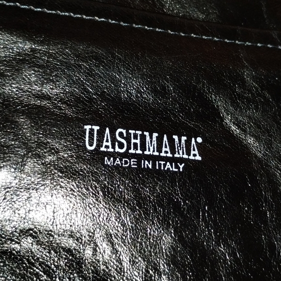 NWT UASHMAMA ITALIAN MADE METALLIC CLUTCH ~ 11" x 9" ~ FOLD-OVER,1 SNAP CLOSURE - Picture 8 of 16